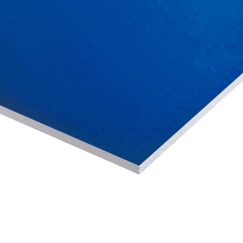 Plastplade blå (folieret) 122 x 244 cm
